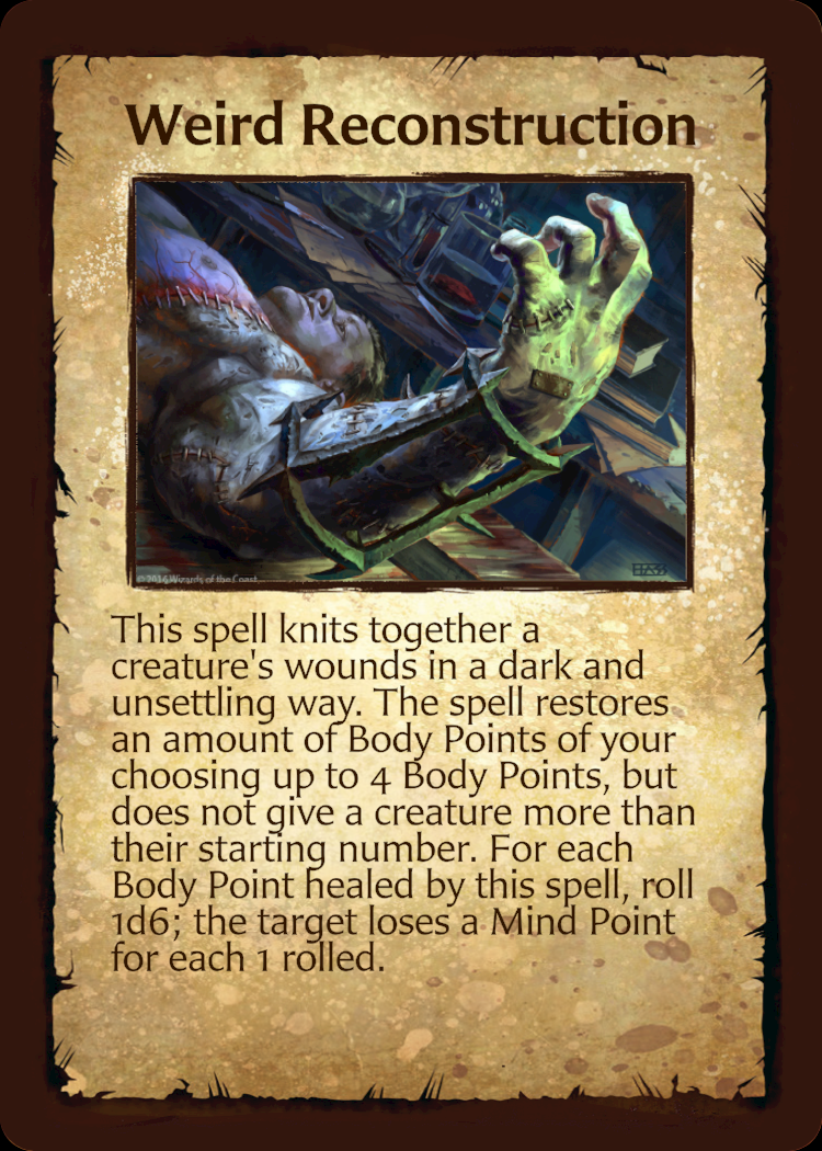 Weird Reconstruction